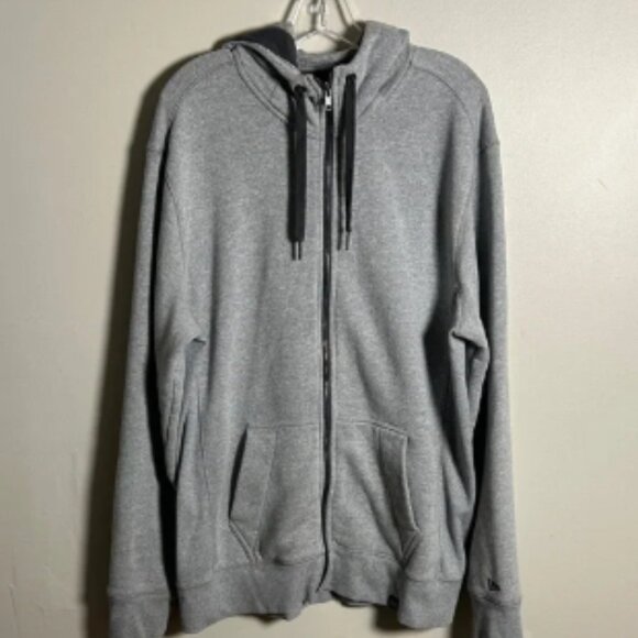 New Era Tri-Blend Fleece Full-Zip Hoodie Gray Men’s XL - Picture 1 of 9